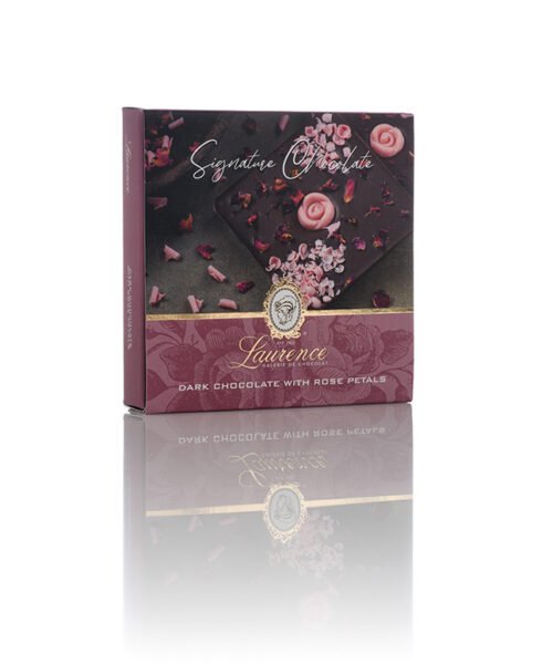 Σοκολάτα κουβερτούρα με ροδοπέταλα