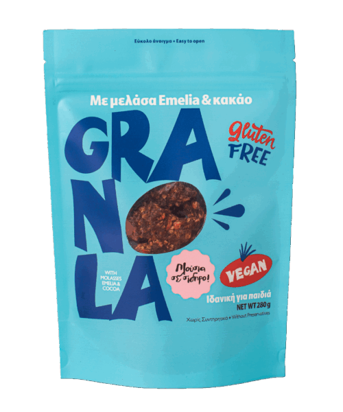 Γκρανόλα με μελάσα Emelia κακάο