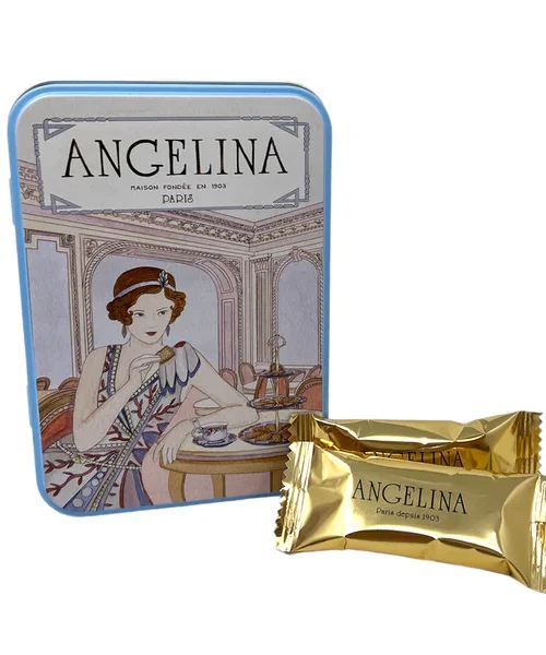 Angelina Crispy Crepes with Dark Chocolate tin box