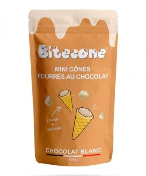 Bitecone χωνάκια γεμιστά με λευκή σοκολάτα