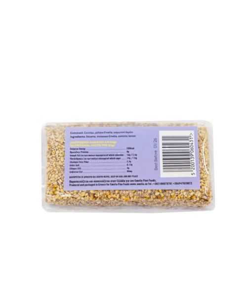 Alternative view of Παστέλι με μελάσα Emelia και οσμωτικό λεμόνι