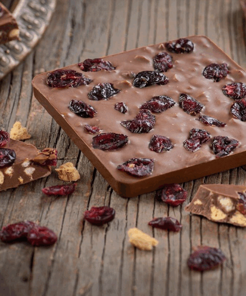 Alternative view of Σοκολάτα γάλακτος με μπισκότο και κράνμπερι