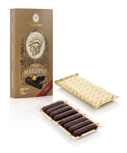 Μάρτσιπαν με πορτοκάλι και επικάλυψη σοκολάτας κουβερτούρα