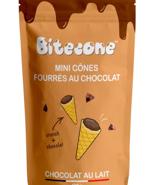 Bitecone χωνάκια γεμιστά με σοκολάτα γάλακτος