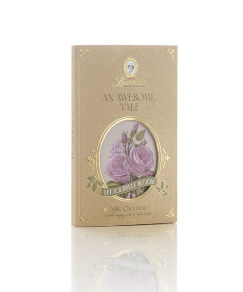 AN AWESOME TALE - Σοκολάτα γάλακτος με τραγανό ρύζι και αμύγδαλα