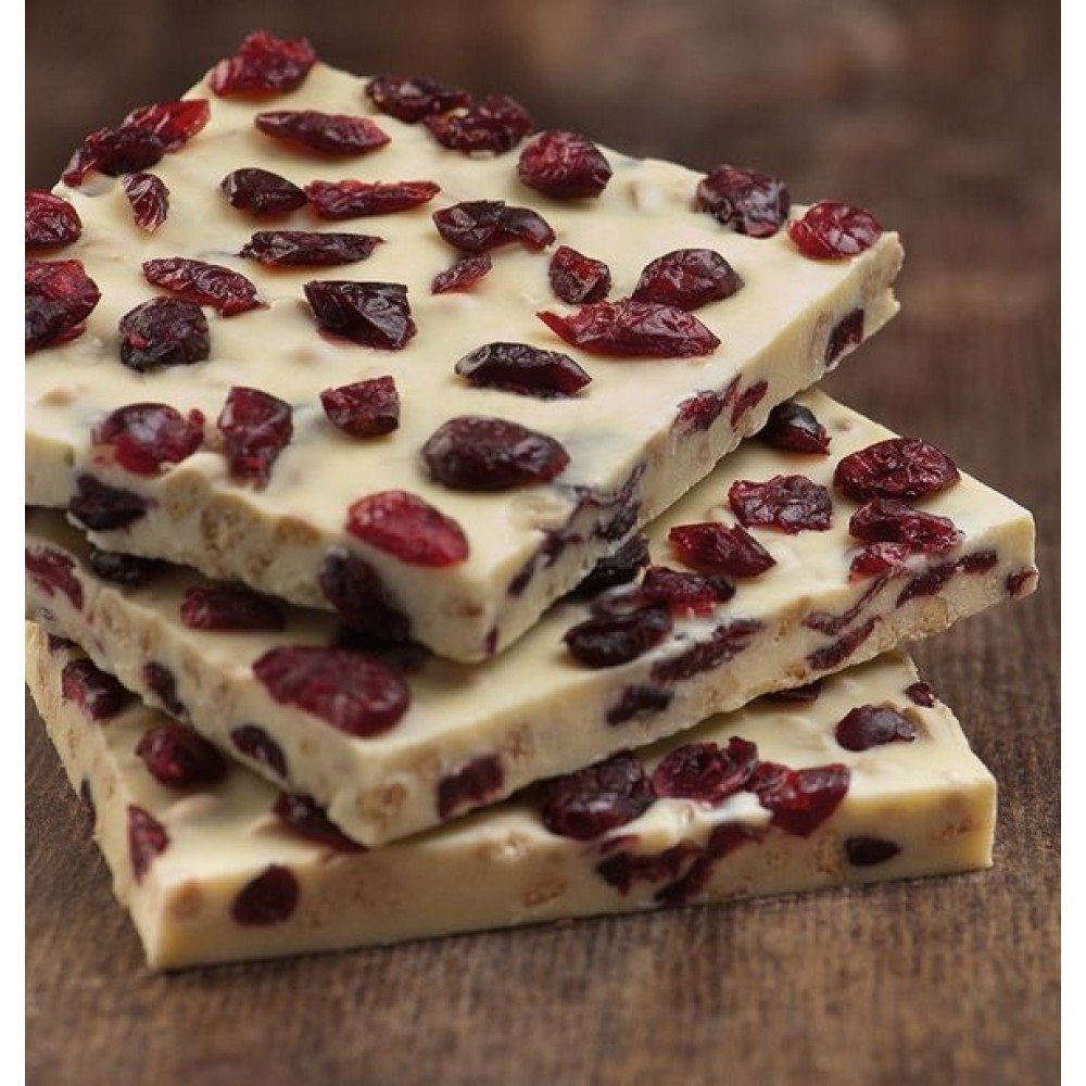 Λευκή σοκολάτα με μπισκότο και κράνμπερι - Image 2