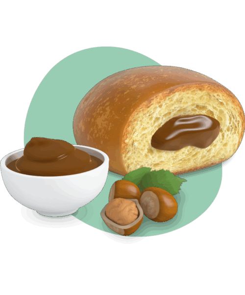 Alternative view of Brioche vegan Hazelnut