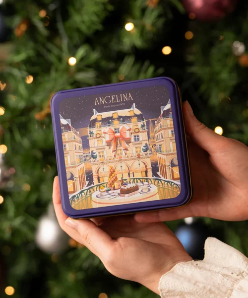 Alternative view of Angelina Crispy Crepes Christmas tin box