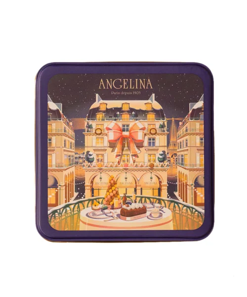 Angelina Crispy Crepes Christmas tin box