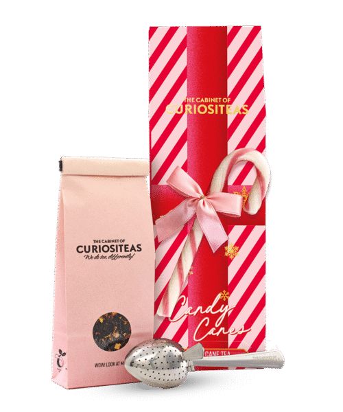The Cabinet of Curiositeas candy canes tea