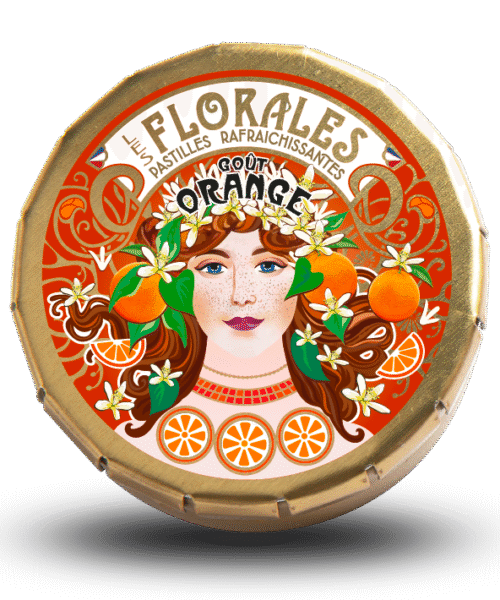 Παστίλιες Les Florales πορτοκάλι