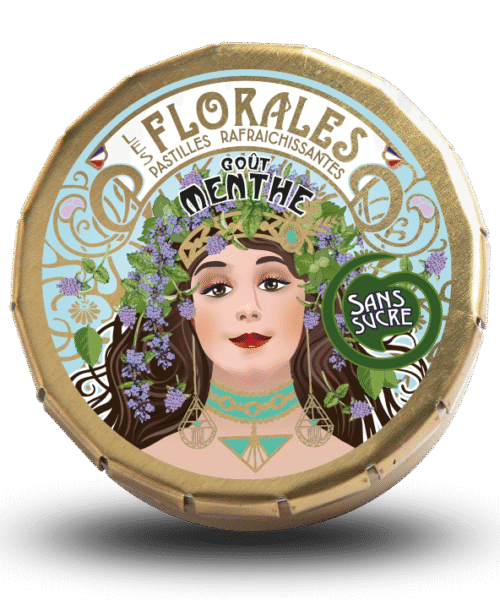 Παστίλιες Les Florales μέντα χωρίς ζάχαρη