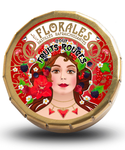 Παστίλιες Les Florales κόκκινα φρούτα