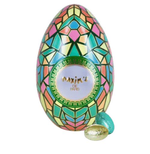 Μεταλλικό αυγό Maxim's de Paris φλοράλ
