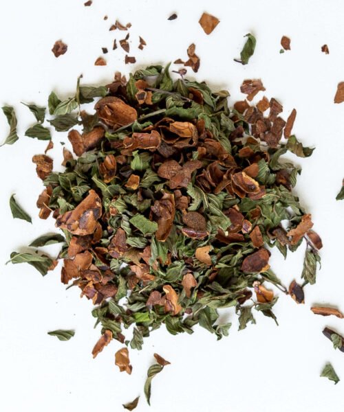 Alternative view of Rhoeco cacao tea mint