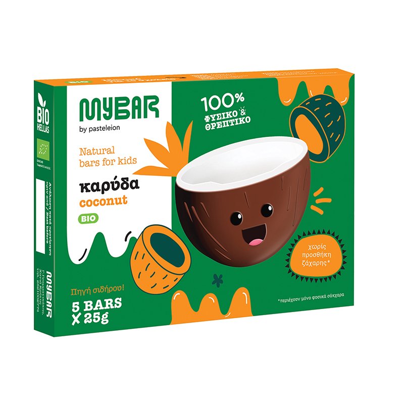 Mybar Κids BIO Καρύδα 5x25g
