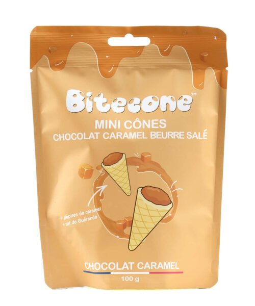 Bitecone χωνάκια γεμιστά με αλμυρή καραμέλα