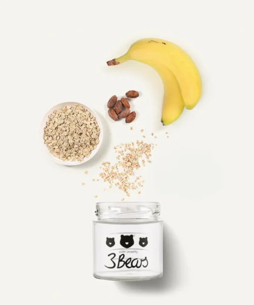 Alternative view of 3Bears overnight oats banana split