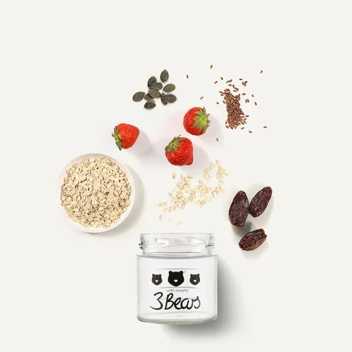 Alternative view of 3Bears overnight oats strawberry