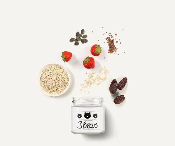 3Bears overnight oats strawberry - Image 2