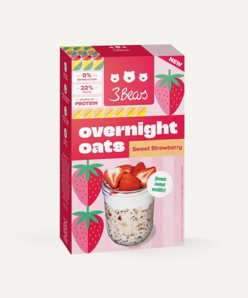3Bears overnight oats strawberry