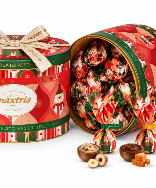 Round Tin Box με Εκλεκτά Σοκολατάκια