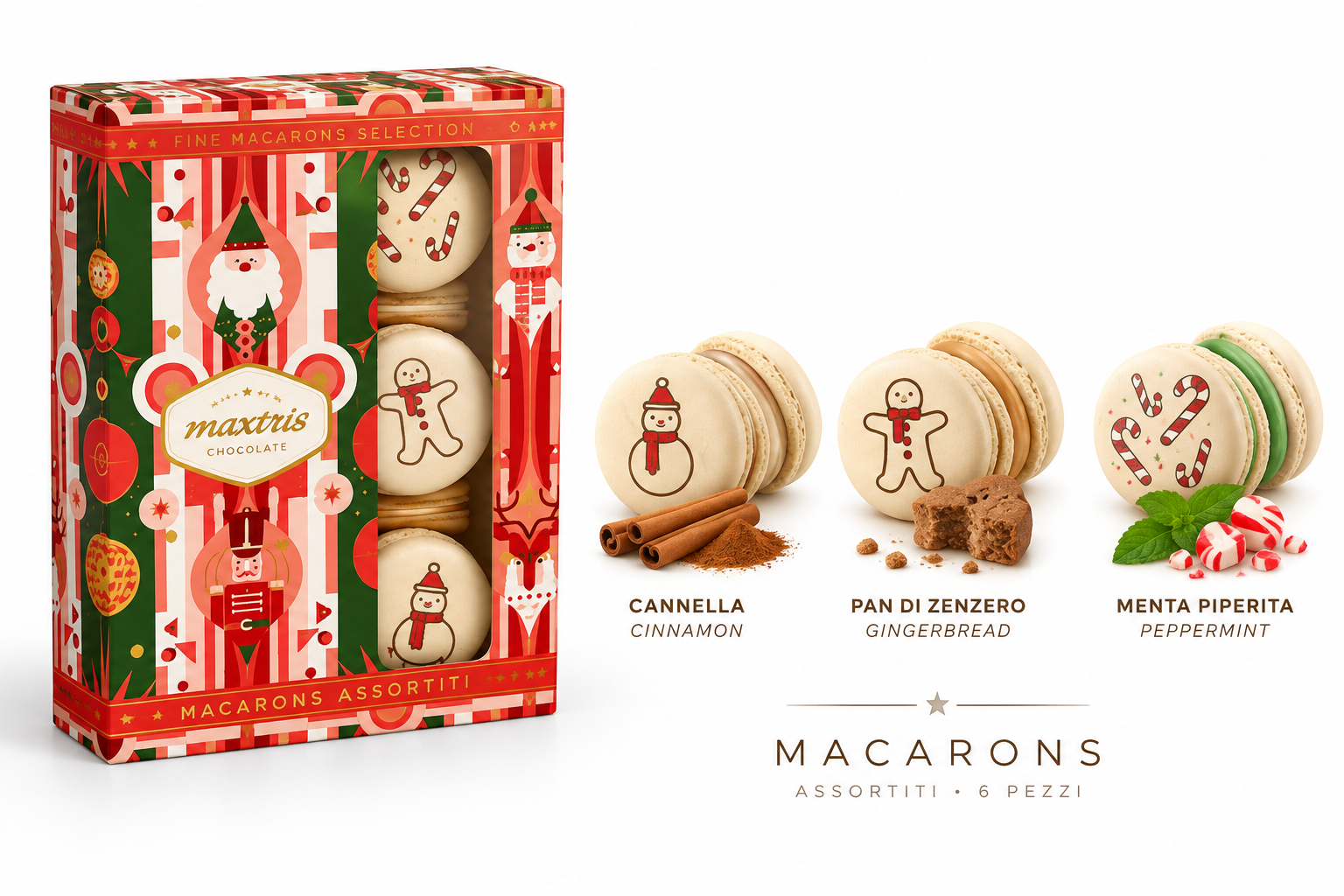 Christmas Macarons Maxtris