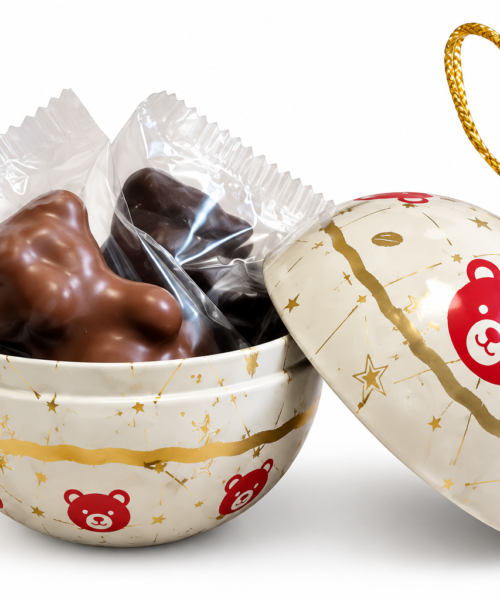 Christmas Tin Bauble Maison Guinguet με Εκλεκτά Σοκολατάκια